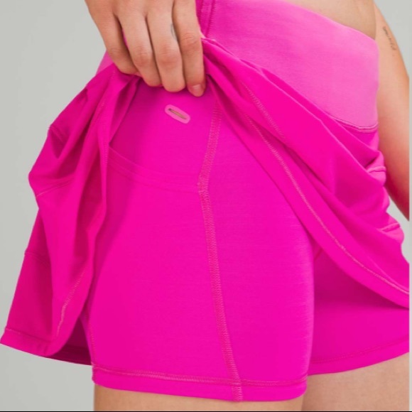 NWT Lululemon POW PINK Pace Rival Skirt Regular - Picture 3 of 5